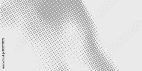 Halftone gradient. Dotted gradient, smooth dots spraying and halftones dot background seamless horizontal geometric pattern vector template set