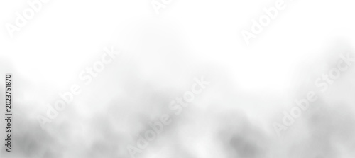 Realistic black cloud or smoke. Black fog or smoke on transparent background PNG. Abstract design element