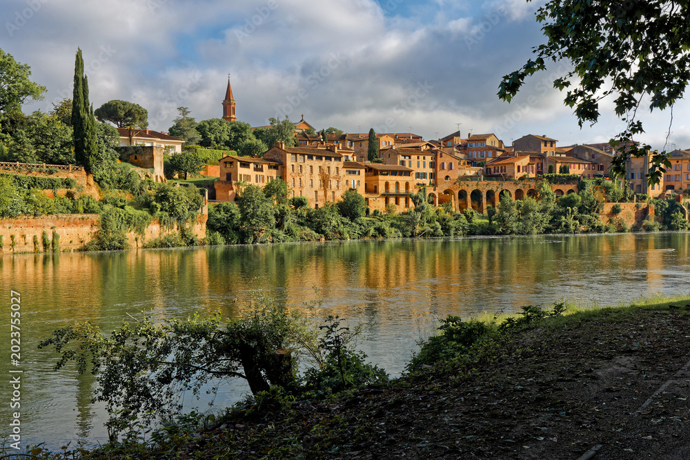 Fototapeta premium City of Albi and Tarn river banks