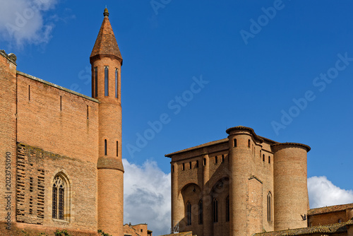 Tableau sur toile The episcopal city of Albi is a medieval architectural ensemble marked by red brick terracotta