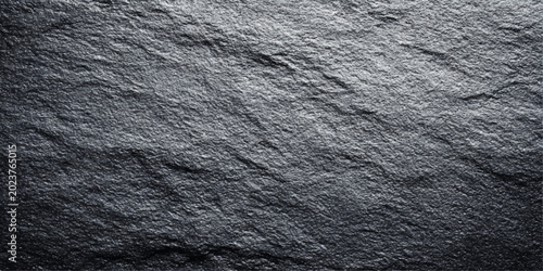 Schilderij op canvas A dark grunge backdrop featuring a fusion of rough black leather texture, textur