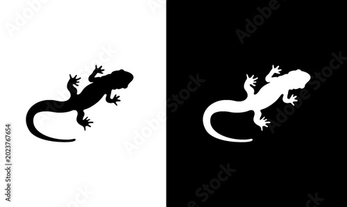 gecko silhouette vector illustration, salamander silhouette vector illustration, silhouette, animal silhouette black, vector, illustration, art, design, black, white, wildlife, lizard silhouette,