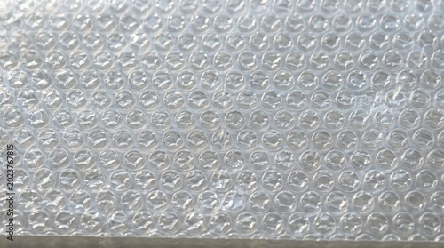 Transparent Bubble Wrap Macro Texture Realistic Plastic Background