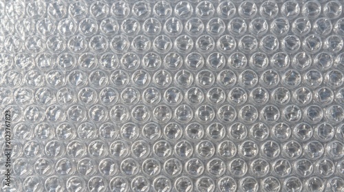 Transparent Bubble Wrap Macro Texture Realistic Plastic Background