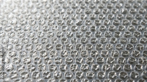 Transparent Bubble Wrap Macro Texture Realistic Plastic Background