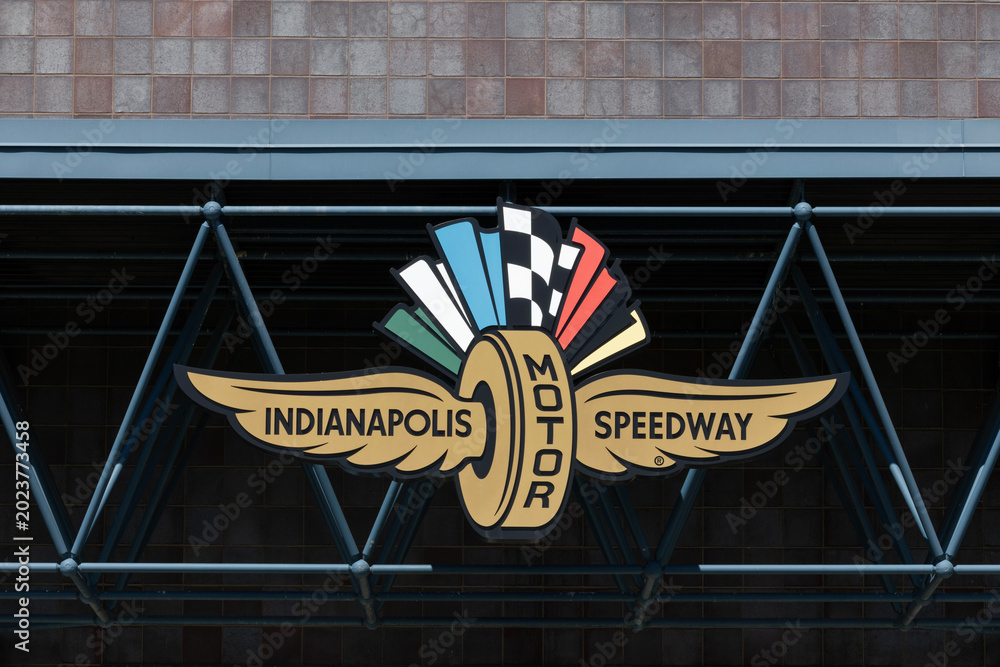 Fototapeta premium Indianapolis Motor Speedway logo. Home of the Indianapolis 500, IMS is the Racing Capital of the World.