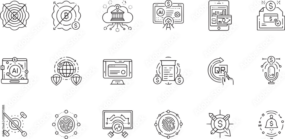 Obraz premium Customer Experience Feedback User Sentiments and Data Analytics Icon Set