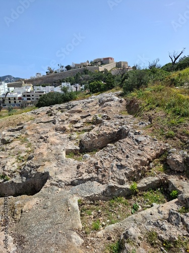 Necropolis site in Ibiza, spain