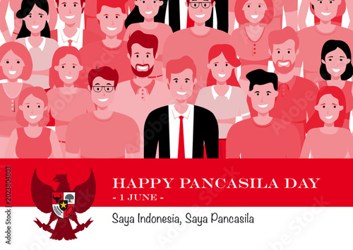 Photos Pancasila Day Indonesia Celebration Vector Illustration
