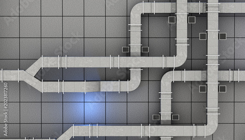Industrial HVAC ventilation...