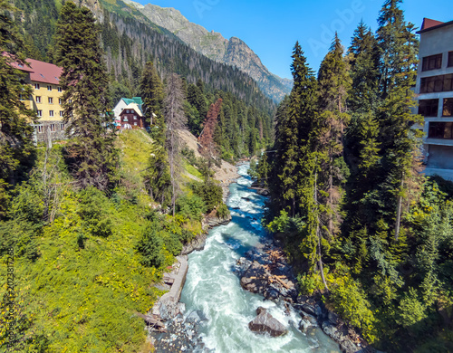 Amanauz River Gorge, Dombay, Karachay-Cherkessia