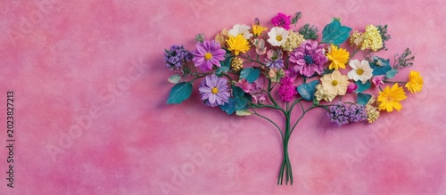 A vibrant bouquet of flowers representing self care and mental health