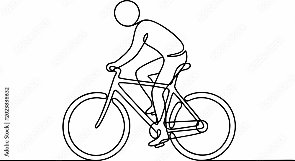 Obraz premium Cycling and biking