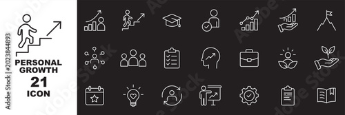 Tableau sur toile Soft Skills icon set
