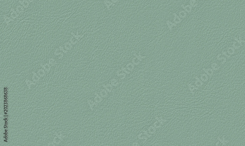 Mint green leather texture background. High resolution close-up of faux leather material.