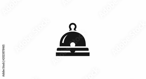 Bild auf Leinwand Cloche Server Food Cover Dish.