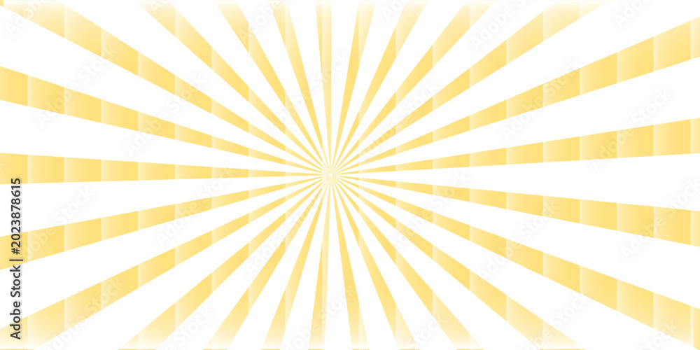 Fototapeta premium Sun Rise Radial Retro Groovy Pattern. Cool Y2k Rays Texture Vector Design. Psychedelic Background