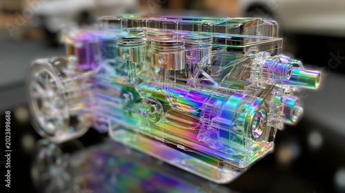 Explore How an Internal Combustion Engine Works With a Clear Model
