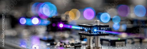 Advanced Optics and Electronics Setup in a Research Laboratory Environment