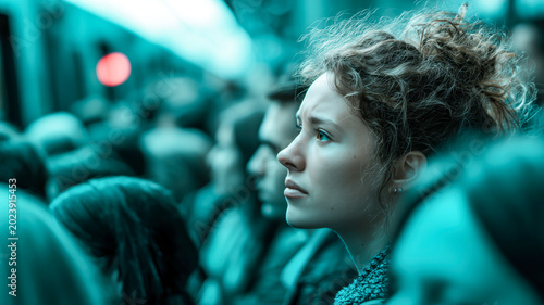 Teal Crowd Anxiety