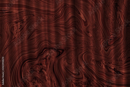 Close-up of a dark red wood grain texture with a smooth, wavy pattern and a white background.