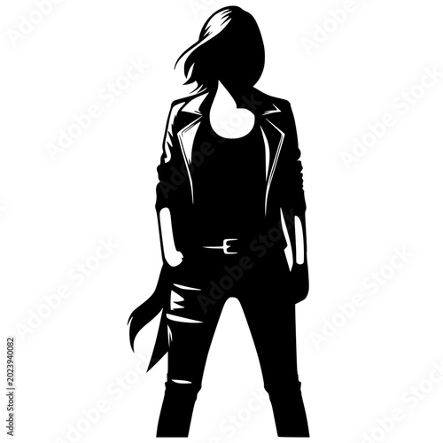 Photos Rebel woman silhouette