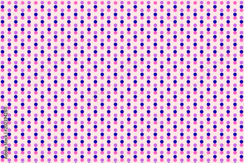 Εκτύπωση καμβά Abstract Seamless Polka Dot Pattern Background in Pink Purple and Blue Geometric