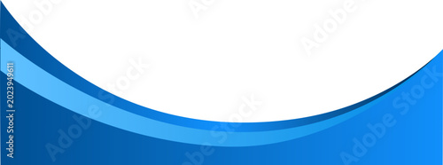 Blue banner and header footer