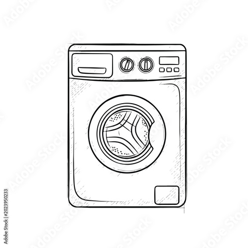 Washing Machine Front Load with Control Panel