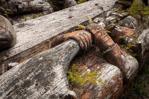 Totem at Klawock, Alaska