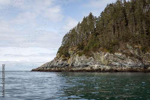 rocky island coast