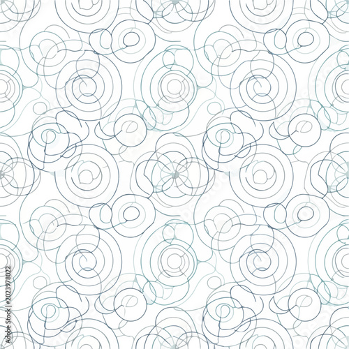 Hand Drawn Floral Patterns on White Background.