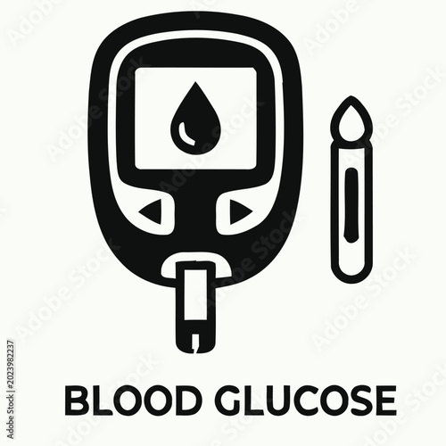 Tableau sur toile Blood Glucose Meter Device.