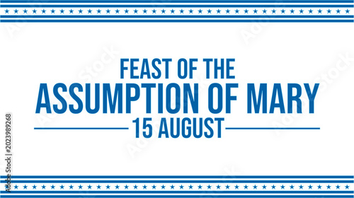 Photos Feast of the Assumption of Mary elegant banner perfect for church and religious