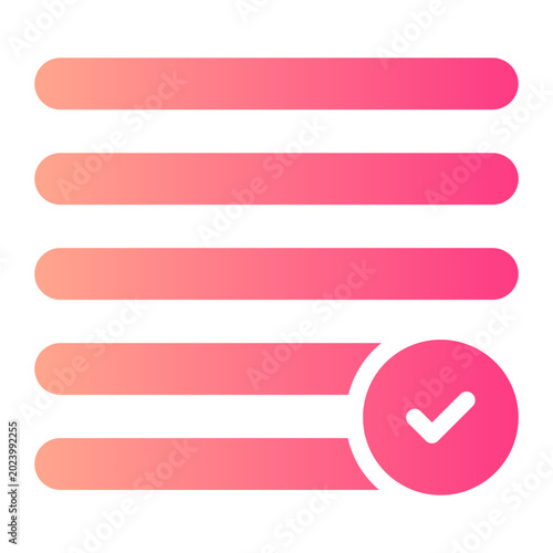 Photos justify gradient icon