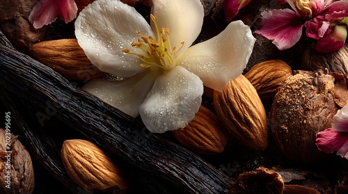 Vanilla and Almonds with Jasmine Flowers / バニラ、アーモンドとジャスミンの花