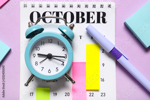 Alarm clock with calendar, ...