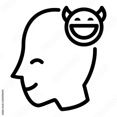Foto psychopath icon