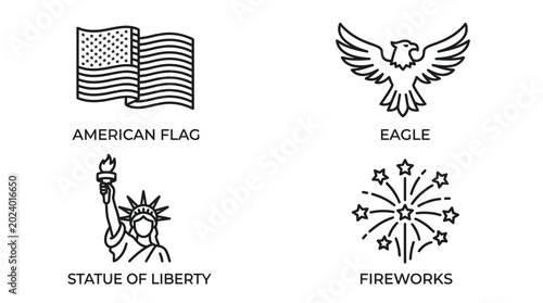 American independence day symbols