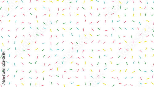Tableau sur toile A delightful scattering of assorted bright sprinkles rests upon a pristine white