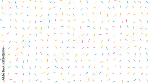 Fotografi A delightful seamless pattern features numerous colorful dessert sprinkles scatt