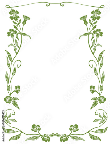 green pattern frame 042.