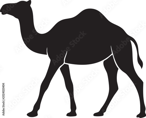 Tableau sur toile camel silhouette vector
