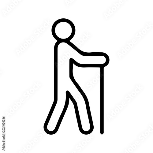 Bilde på lerret Hiking Icon