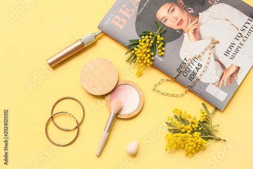 Decorative cosmetics with s...
