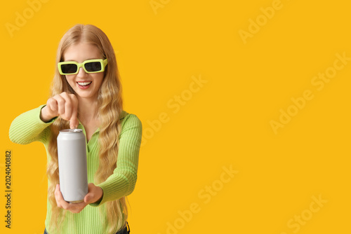 Beautiful young woman in su...