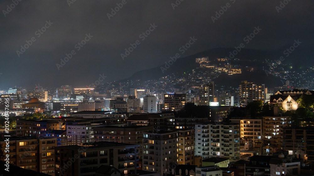 Fototapeta premium 長崎県グラバーロードからの夜景