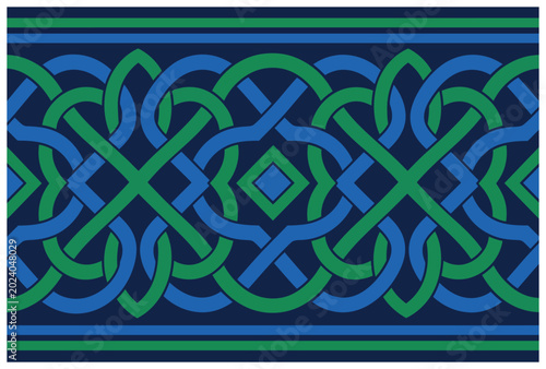 Tableau sur toile Celtic knot design pattern.
