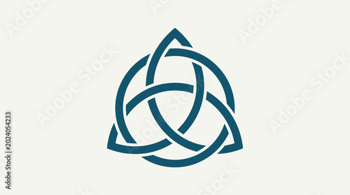 Trinity symbol on Sunday featuring a cross with balanced design