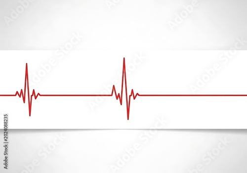 Close-up of Heartbeat Line on Medical Monitor.